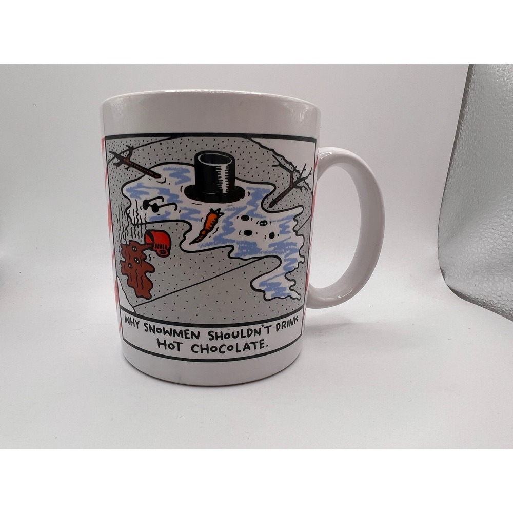 Hallmark Shoebox Greetings Winter Funny Snowman Melting Mug Hot Chocolate Xmas